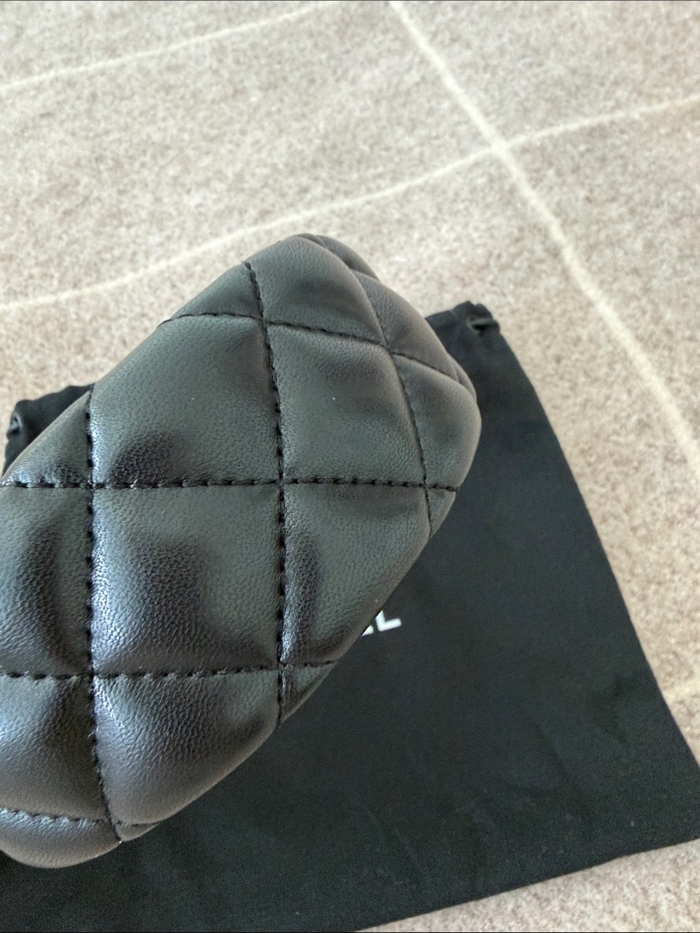 ❌S🅾️LD❌Chanel Quilted Lambskin Headband in Black